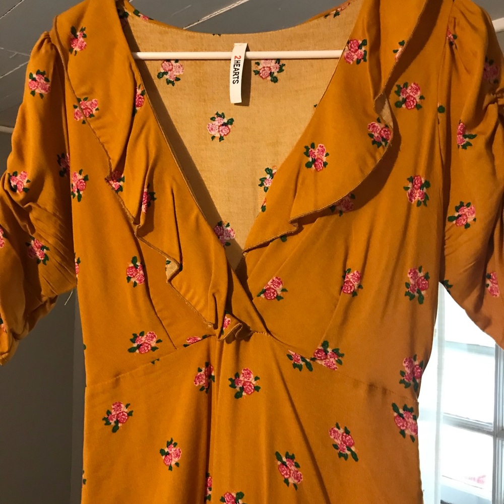 Knee length dress floral dress